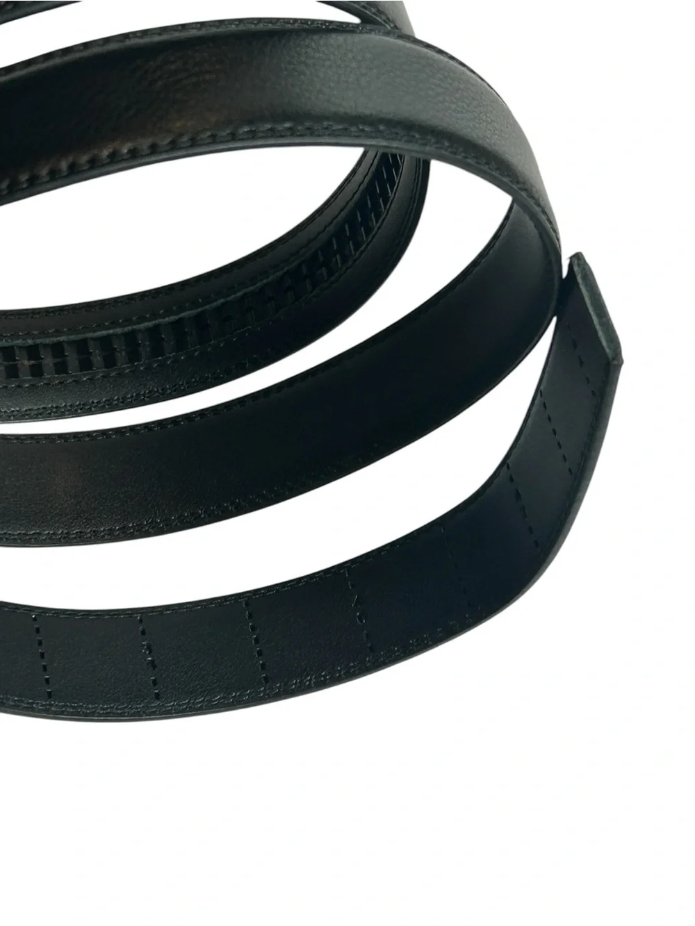 Men’s Black Belt With Black Utility Secure Buckle (Cut To Size 36-44” inch waist